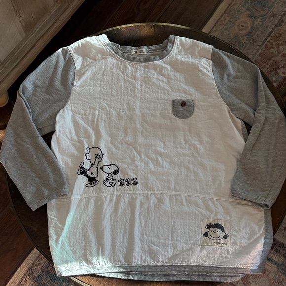 School Bus Tops - School Bus Made in Korea Peanuts Shirt Size large Snoopy Charlie Brown